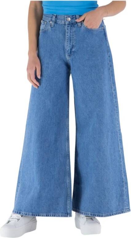 Calvin Klein Jeans Lage Rise Loose J20J2206231A4 Blauw Dames