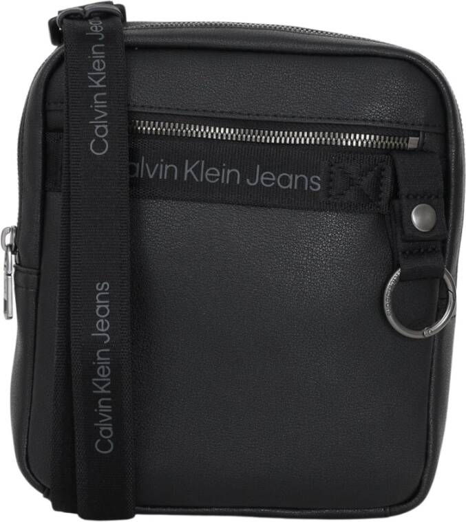Calvin Klein Heren Crossbody Tas met Verstelbare Schouderband Black Heren