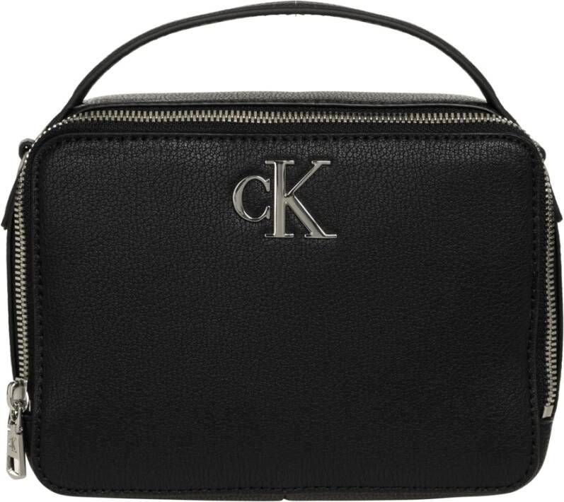 Calvin Klein Zwarte Schoudertas Minimal Monogram Camera Bag18 - Foto 5