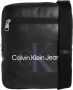 Calvin Klein Jeans Verstelbare Crossbody Tas Effen Patroon Black Heren - Thumbnail 6