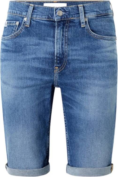 Calvin Klein Jeans Denim Shorts Blauw Heren