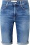 Calvin Klein Slim Fit Stretch Denim Bermuda Shorts Blue Heren - Thumbnail 2