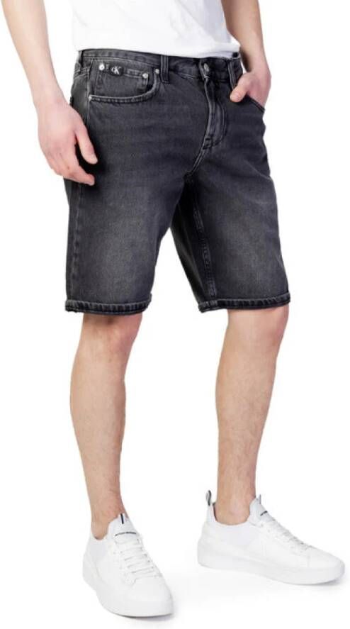 Calvin Klein Jeans Denim Shorts Zwart Heren
