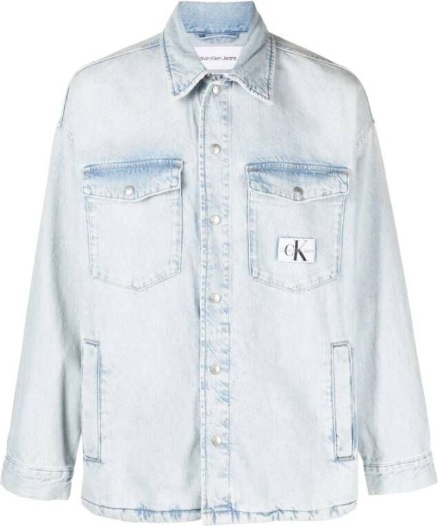 Calvin Klein Jeans Denimjacks Blauw Heren
