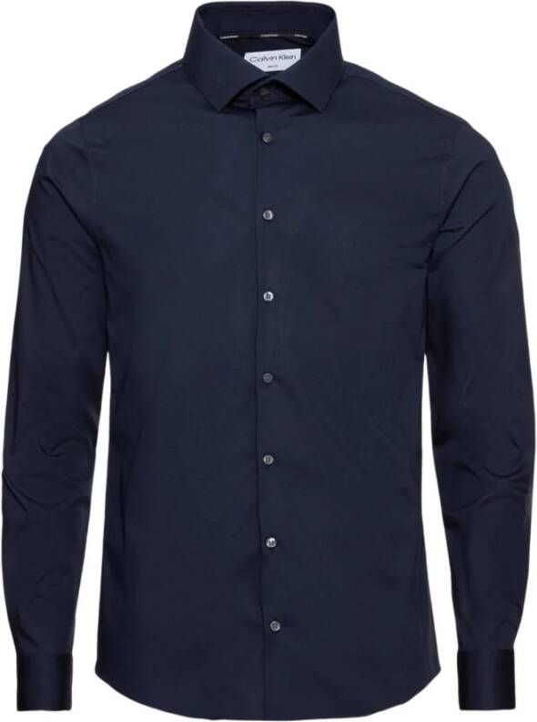 Calvin Klein Jeans Formal Shirts Blauw Heren