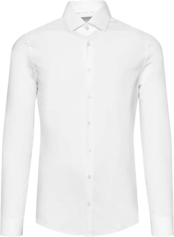 Calvin Klein Businessoverhemd POPLIN STRETCH SLIM SHIRT met kent-kraag logoprint op borsthoogte - Foto 7