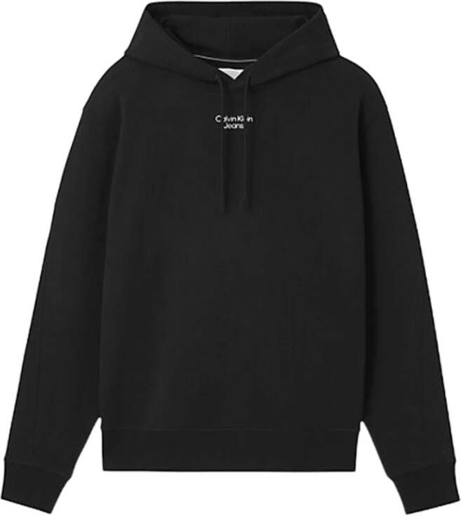 Calvin Klein Jeans Gestapelde logo hoodie J30J320604 Zwart Heren