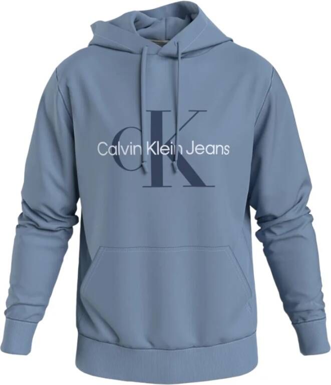 Calvin Klein Hoodie SEASONAL MONOLOGO REGULAR HOODIE met logoprint en borduursel
