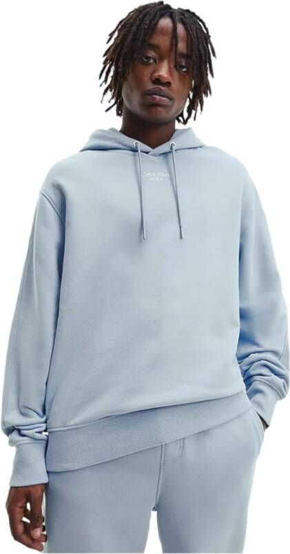 Calvin Klein Hoodie STACKED LOGO HOODIE met borduursel in ton sur ton op de mouw