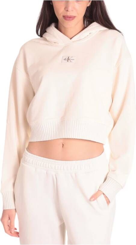 Calvin Klein Jeans Hoodies Wit Dames