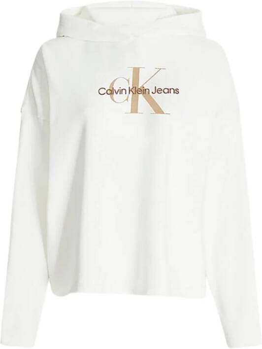Calvin Klein Jeans Hoodies Wit Dames
