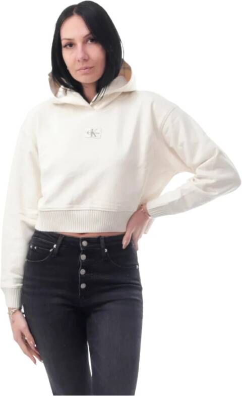 Calvin Klein Jeans Hoodies Wit Dames