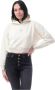 Calvin Klein Witte katoenen trui met capuchon Wit Dames - Thumbnail 7
