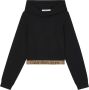 Calvin Klein Jeans Zwarte Hoodie met Lycra Polyester Blend Black Dames - Thumbnail 2