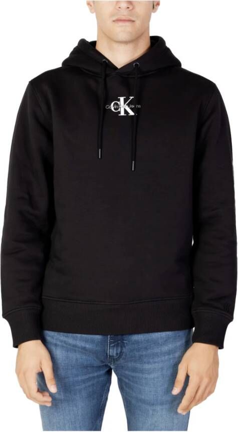 Calvin Klein Zwarte Hoodie met geborduurde print Black Heren - Foto 6