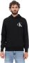 Calvin Klein Zwarte katoenen hoodie met logo Black Heren - Thumbnail 1