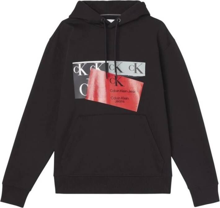 Calvin Klein Jeans Hoodie met labelprint model 'DISRUPTED'