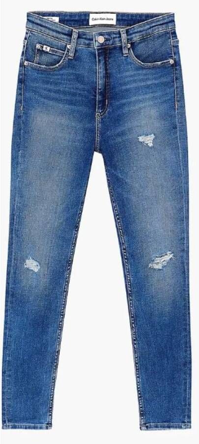 Calvin Klein Skinny fit jeans HIGH RISE SUPER SKINNY ANKLE in destroyed-look