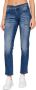 Calvin Klein Slim Fit Donkerblauwe Jeans Blue Dames - Thumbnail 1