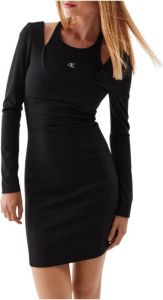 Calvin Klein Jeans Korte zwarte jurken voor dames Zwart Dames