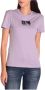 Calvin Klein Jeans Paarse T-shirt voor dames korte mouwen herfst winter Purple Dames - Thumbnail 1