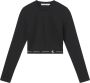 Calvin Klein Shirt met ronde hals REPEAT LOGO MILANO LS TOP met jeans elastische logotape bij de zoom - Thumbnail 1