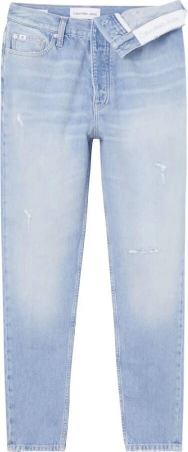 Calvin Klein Jeans Slim-fit Denim Broek Blue Dames