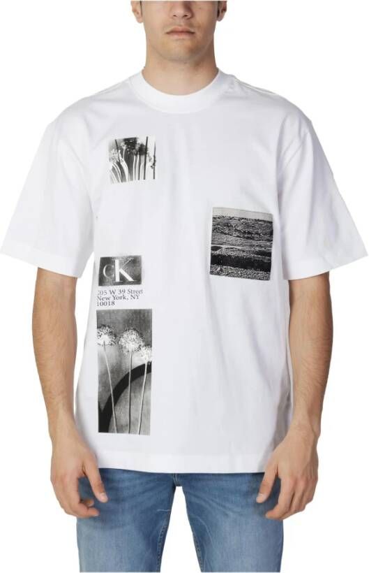 Calvin Klein Jeans T-shirt met badge model 'MULTI LANDSCAPE'