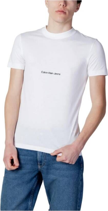 Calvin Klein Jeans Men's T-shirt Wit Heren