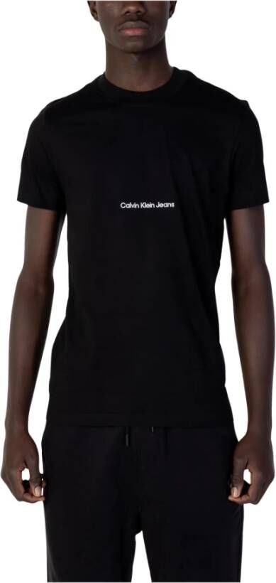 Calvin Klein Jeans Men's T-shirt Zwart Heren