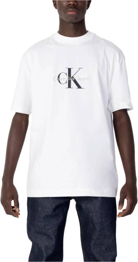 Calvin Klein Jeans Monologo oversized t J30J323307Yaf White Heren