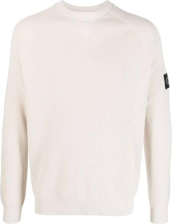 Calvin Klein Jeans Round-neck Knitwear Beige Heren