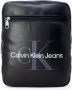 Calvin Klein Jeans Verstelbare Crossbody Tas Effen Patroon Black Heren - Thumbnail 1