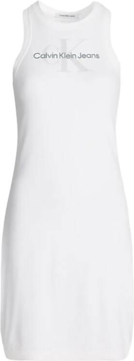 Calvin Klein Midi-jurk van elastisch katoen