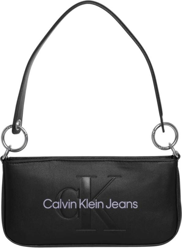 Calvin Klein Zwarte Schoudertas Sculpted Shoulder Po