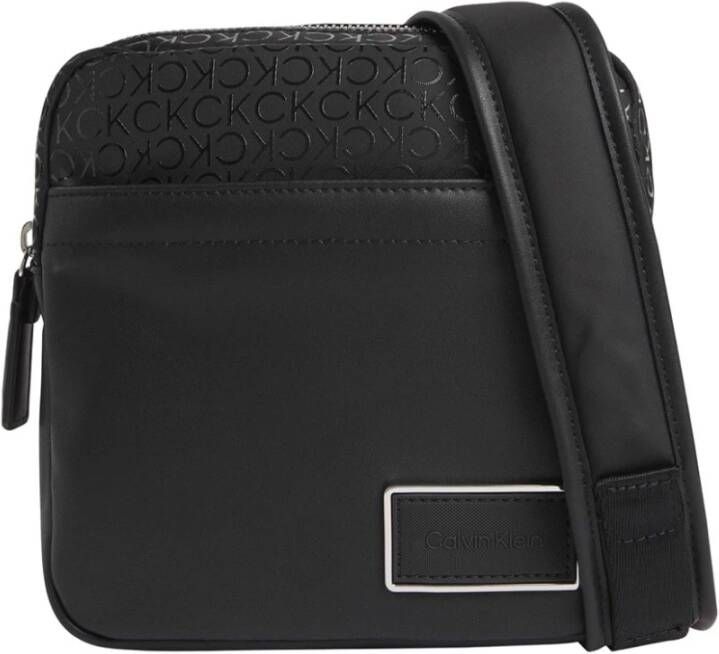 Calvin Klein Zwarte Reportertas Ck Elevated Conv Reporter S