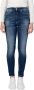 Calvin Klein Jeans Blauwe Dames Jeans met Rits en Knoop Blue Dames - Thumbnail 4
