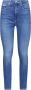 Calvin Klein Vintage Blauwe High Waist Skinny Jeans Blue Dames - Thumbnail 3
