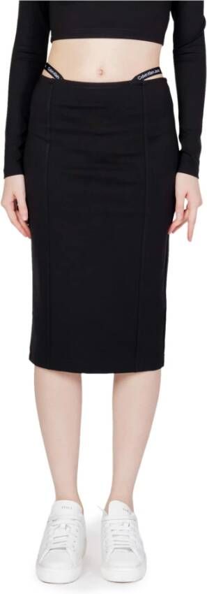 Calvin Klein Jerseyrok LOGO STRAPS MILANO LONG SLEEVE