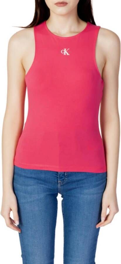 Calvin Klein Jeans Sleeveless Tops Roze Dames
