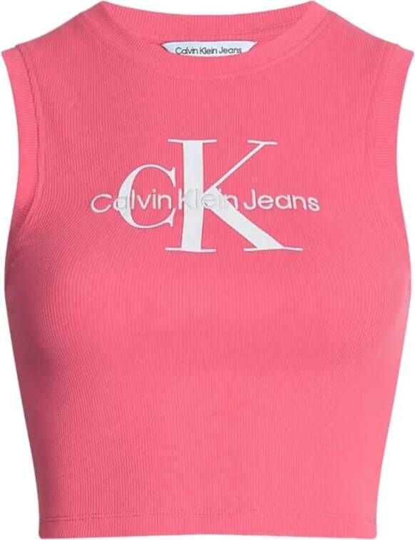 Calvin Klein Jeans Sleeveless Tops Roze Dames