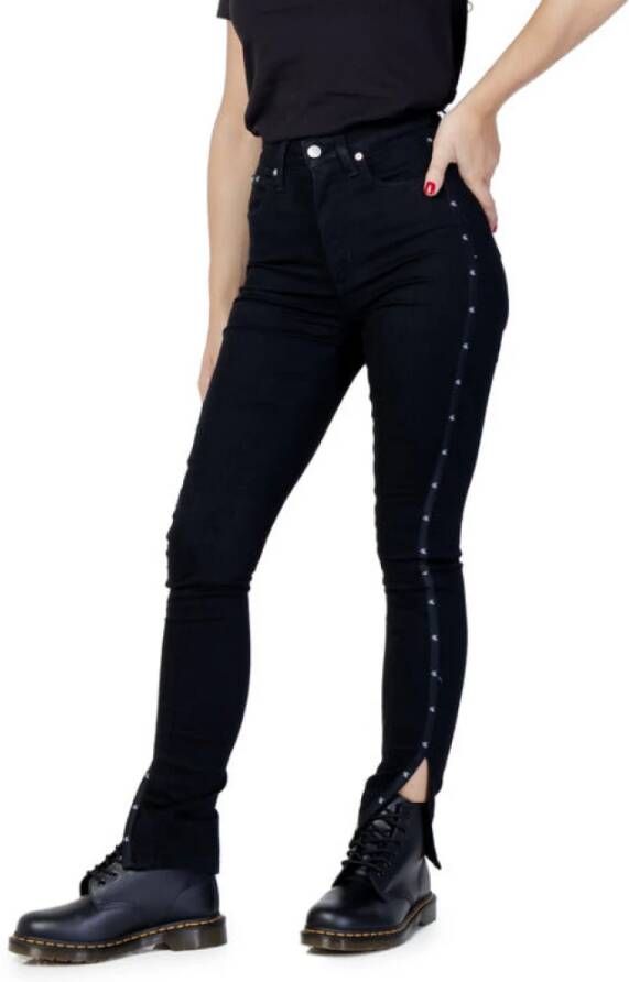 Calvin Klein Jeans Slim-fit broek Zwart Dames