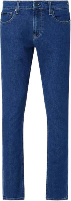 Calvin Klein Stretch Slim-Fit Denim Jeans Blue Heren