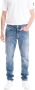 Calvin Klein Washed-out Slim Fit Jeans met Logo Detail Blauw Heren - Thumbnail 5