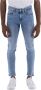 Calvin Klein Jeans Slim Fit Jeans met knoop en verborgen rits Blauw Heren - Thumbnail 2