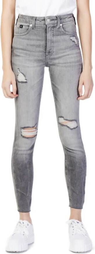 Calvin Klein Jeans Slim-fit jeans Grijs Dames