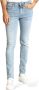 Calvin Klein Jeans Slim Fit Jeans met knoop en verborgen rits Blauw Heren - Thumbnail 7