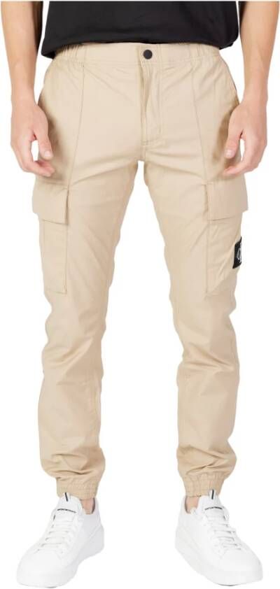Calvin Klein Jeans Slim-fit Trousers Beige Heren