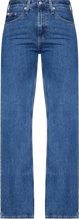 Calvin Klein Jeans Straight Jeans Blauw Dames