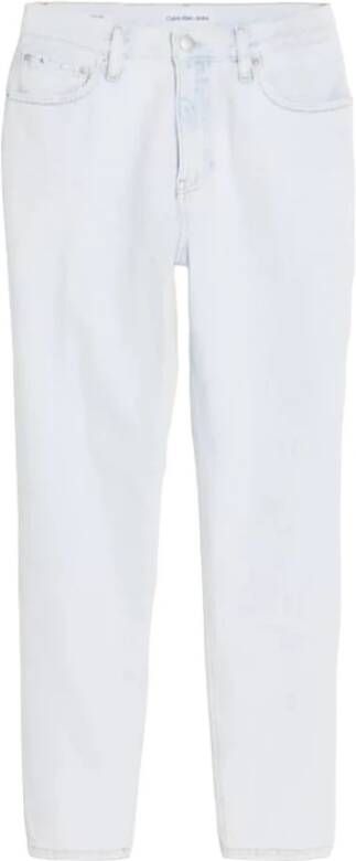 Calvin Klein Jeans Klassieke Straight Fit Denim Jeans Blue Dames